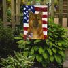 Sesame Akita American Flag Garden Flag Mailbox Flag Decorative Yard Flag Banner Outside Patio Artwork Yard Flower Beds, Garden Size, Multicolor