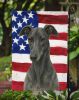 Blue Greyhound American Flag Garden Flag Mailbox Flag Decorative Yard Flag Banner Outside Patio Artwork Yard Flower Beds, Garden Size, Multicolor