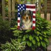 Blue Merle American Shepherd American Flag Garden Flag Mailbox Flag Decorative Yard Flag Banner Outside Patio Artwork Yard Flower Beds, Garden Size