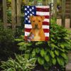 Fawn American Staffordshire Terrier American Flag Garden Flag Mailbox Flag Decorative Yard Flag Banner Outside Patio Artwork Yard Flower Beds