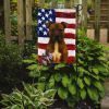 Brindle American Staffordshire Terrier American Flag Garden Flag Mailbox Flag Decorative Yard Flag Banner Outside Patio Artwork Yard Flower Beds