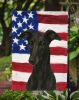 Black Whippet American Flag Garden Flag Mailbox Flag Decorative Yard Flag Banner Outside Patio Artwork Yard Flower Beds, Garden Size, Multicolor