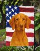 Vizsla American Flag Garden Flag Mailbox Flag Decorative Yard Flag Banner Outside Patio Artwork Yard Flower Beds, Garden Size, Multicolor