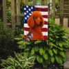 Red Standard Poodle American Flag Garden Flag Mailbox Flag Decorative Yard Flag Banner Outside Patio Artwork Yard Flower Beds, Garden Size, Multicolor