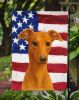 Red Whippet American Flag Garden Flag Mailbox Flag Decorative Yard Flag Banner Outside Patio Artwork Yard Flower Beds, Garden Size, Multicolor