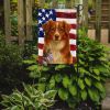 Red Tri American ShepherdAmerican Flag Garden Flag Mailbox Flag Decorative Yard Flag Banner Outside Patio Artwork Yard Flower Beds, Garden Size