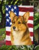 Sable Pembroke Welsh Corgi American Flag Garden Flag Mailbox Flag Decorative Yard Flag Banner Outside Patio Artwork Yard Flower Beds, Garden Size