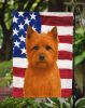 Red Cairn Terrier American Flag Garden Flag Mailbox Flag Decorative Yard Flag Banner Outside Patio Artwork Yard Flower Beds, Garden Size, Multicolor