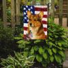 Sable Pembroke Welsh Corgi American Flag Garden Flag Mailbox Flag Decorative Yard Flag Banner Outside Patio Artwork Yard Flower Beds, Garden Size
