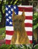 Brindle Cropped Boxer American Flag Garden Flag Mailbox Flag Decorative Yard Flag Banner Outside Patio Artwork Yard Flower Beds, Garden Size