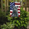 Blue Staffordshire Bull Terrier American Flag Garden Flag Mailbox Flag Decorative Yard Flag Banner Outside Patio Artwork Yard Flower Beds, Garden Size