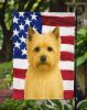Wheaten Cairn Terrier American Flag Garden Flag Mailbox Flag Decorative Yard Flag Banner Outside Patio Artwork Yard Flower Beds, Garden Size