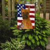 Fawn Cropped Boxer American Flag Garden Flag Mailbox Flag Decorative Yard Flag Banner Outside Patio Artwork Yard Flower Beds, Garden Size, Multicolor