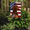 Liver German Shorthaired Pointer American Flag Garden Flag Mailbox Flag Decorative Yard Flag Banner Outside Patio Artwork Yard Flower Beds