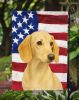 Cream Dachshund American Flag Garden Flag Mailbox Flag Decorative Yard Flag Banner Outside Patio Artwork Yard Flower Beds, Garden Size, Multicolor
