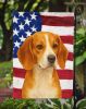 Red and White Beagle American Flag Garden Flag Mailbox Flag Decorative Yard Flag Banner Outside Patio Artwork Yard Flower Beds, Garden Size