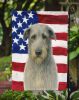 Gray Irish Wolfhound American Flag Garden Flag Mailbox Flag Decorative Yard Flag Banner Outside Patio Artwork Yard Flower Beds, Garden Size