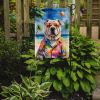 Shar Pei Summer Beach Time Garden Flag Mailbox Flag Decorative Yard Flag Banner Outside Patio Artwork Yard Flower Beds, Garden Size, Multicolor