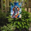 Beagle Summer Beach Time Garden Flag Mailbox Flag Decorative Yard Flag Banner Outside Patio Artwork Yard Flower Beds, Garden Size, Multicolor