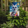 American Eskimo Summer Beach Time Garden Flag Mailbox Flag Decorative Yard Flag Banner Outside Patio Artwork Yard Flower Beds, Garden Size, Multicolor