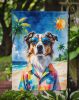 Australian Shepherd Summer Beach Time Garden Flag Mailbox Flag Decorative Yard Flag Banner Outside Patio Artwork Yard Flower Beds, Garden Size