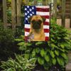 Fawn Pug American Flag Garden Flag Mailbox Flag Decorative Yard Flag Banner Outside Patio Artwork Yard Flower Beds, Garden Size, Multicolor