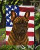 Brindle French Bulldog American Flag Garden Flag Mailbox Flag Decorative Yard Flag Banner Outside Patio Artwork Yard Flower Beds, Garden Size