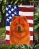 Red Chow Chow American Flag Garden Flag Mailbox Flag Decorative Yard Flag Banner Outside Patio Artwork Yard Flower Beds, Garden Size, Multicolor