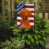 Vizsla American Flag Garden Flag Mailbox Flag Decorative Yard Flag Banner Outside Patio Artwork Yard Flower Beds, Garden Size, Multicolor