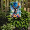 Miniature Pinscher Summer Beach Time Garden Flag Mailbox Flag Decorative Yard Flag Banner Outside Patio Artwork Yard Flower Beds, Garden Size