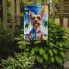 Yorkshire Terrier Summer Beach Time Garden Flag Mailbox Flag Decorative Yard Flag Banner Outside Patio Artwork Yard Flower Beds, Garden Size