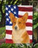 Red Cardigan Welsh Corgi American Flag Garden Flag Mailbox Flag Decorative Yard Flag Banner Outside Patio Artwork Yard Flower Beds, Garden Size