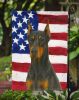 Doberman Pinscher American Flag Garden Flag Mailbox Flag Decorative Yard Flag Banner Outside Patio Artwork Yard Flower Beds, Garden Size, Multicolor