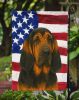 Black and Tan Bloodhound American Flag Garden Flag Mailbox Flag Decorative Yard Flag Banner Outside Patio Artwork Yard Flower Beds, Garden Size