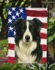 Border Collie American Flag Garden Flag Mailbox Flag Decorative Yard Flag Banner Outside Patio Artwork Yard Flower Beds, Garden Size, Multicolor