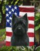 Black Cairn Terrier American Flag Garden Flag Mailbox Flag Decorative Yard Flag Banner Outside Patio Artwork Yard Flower Beds, Garden Size, Multicolor