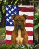 Brindle American Staffordshire Terrier American Flag Garden Flag Mailbox Flag Decorative Yard Flag Banner Outside Patio Artwork Yard Flower Beds