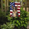 Blue Merle Cardigan Welsh Corgi American Flag Garden Flag Mailbox Flag Decorative Yard Flag Banner Outside Patio Artwork Yard Flower Beds, Garden Size