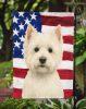 Westie American Flag Garden Flag Mailbox Flag Decorative Yard Flag Banner Outside Patio Artwork Yard Flower Beds, Garden Size, Multicolor
