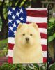 Cream Chow Chow American Flag Garden Flag Mailbox Flag Decorative Yard Flag Banner Outside Patio Artwork Yard Flower Beds, Garden Size, Multicolor