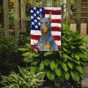 Blue Doberman Pinscher American Flag Garden Flag Mailbox Flag Decorative Yard Flag Banner Outside Patio Artwork Yard Flower Beds, Garden Size