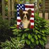 Chocolate and White Powderpuff Chinese Crested American Flag Garden Flag Mailbox Flag Decorative Yard Flag Banner Outside Patio Artwork Yard Flower Be