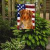 Red Merle American Shepherd American Flag Garden Flag Mailbox Flag Decorative Yard Flag Banner Outside Patio Artwork Yard Flower Beds, Garden Size
