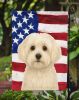 White Havanese American Flag Garden Flag Mailbox Flag Decorative Yard Flag Banner Outside Patio Artwork Yard Flower Beds, Garden Size, Multicolor