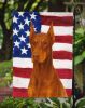Red Doberman Pinscher American Flag Garden Flag Mailbox Flag Decorative Yard Flag Banner Outside Patio Artwork Yard Flower Beds, Garden Size