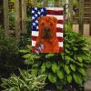 Red Shar Pei American Flag Garden Flag Mailbox Flag Decorative Yard Flag Banner Outside Patio Artwork Yard Flower Beds, Garden Size, Multicolor