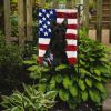 Black Scottish Terrier American Flag Garden Flag Mailbox Flag Decorative Yard Flag Banner Outside Patio Artwork Yard Flower Beds, Garden Size