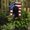 Black Lhasa Apso American Flag Garden Flag Mailbox Flag Decorative Yard Flag Banner Outside Patio Artwork Yard Flower Beds, Garden Size, Multicolor