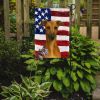 Fawn Whippet American Flag Garden Flag Mailbox Flag Decorative Yard Flag Banner Outside Patio Artwork Yard Flower Beds, Garden Size, Multicolor