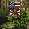Dapple Dachshund American Flag Garden Flag Mailbox Flag Decorative Yard Flag Banner Outside Patio Artwork Yard Flower Beds, Garden Size, Multicolor